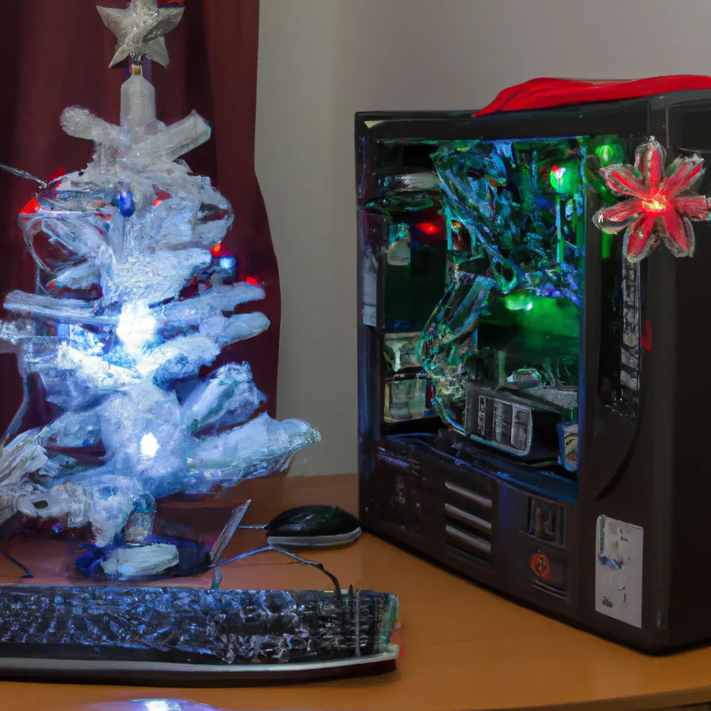 Come decorare il PC di Natale con neve e albero